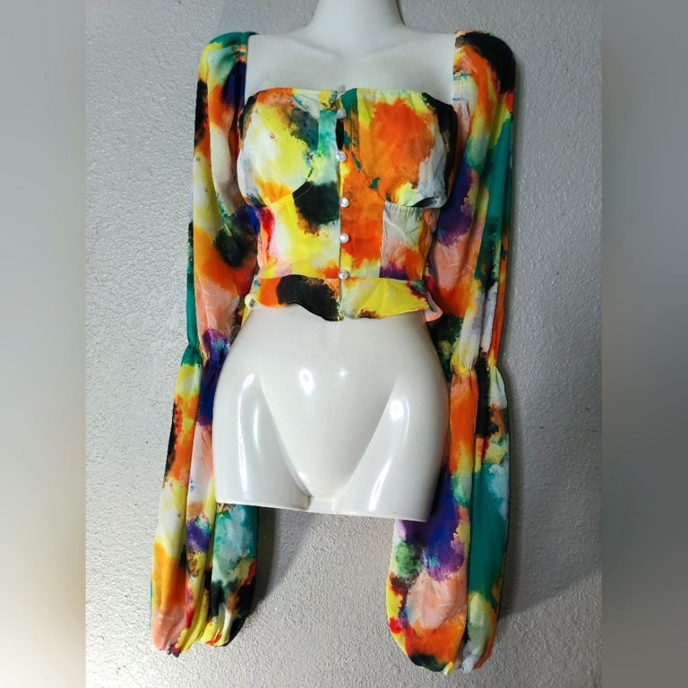 SHEIN NWT crop blouse